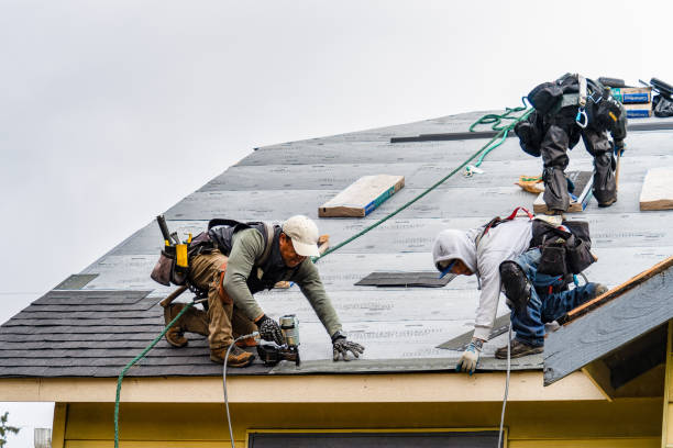 Professional Roofing technician working in Fort Hunter, NY